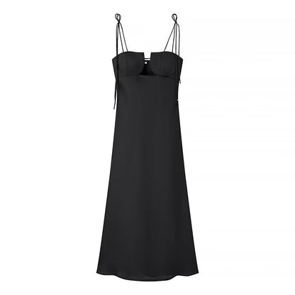 Variant image for Kvinnors Midi Klänning Stropplös Polyester Bodycon-1