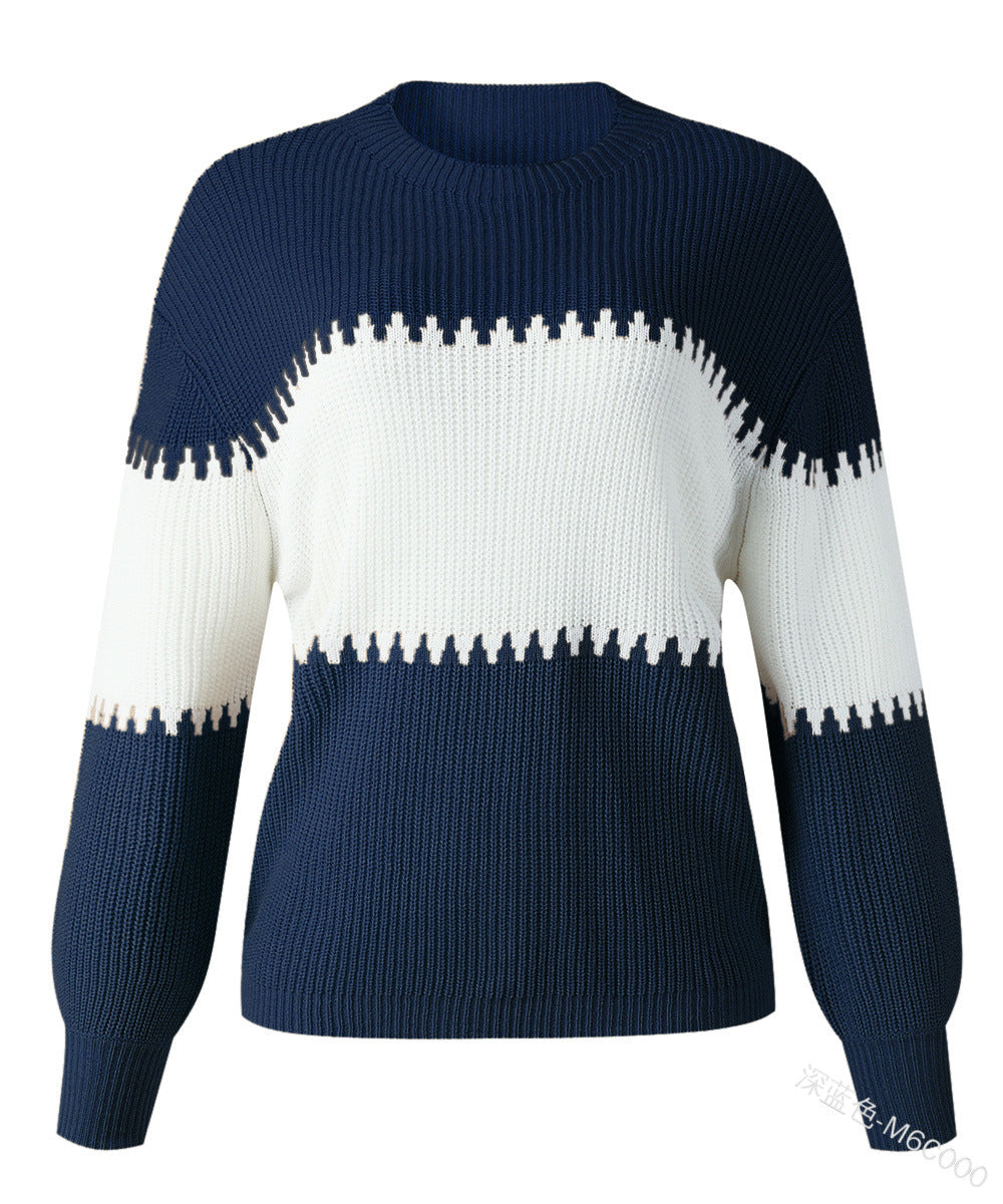Variant image for Dam Sweatshirt Långärmad Rundhals Akryl Trendig Tjocktröja-41