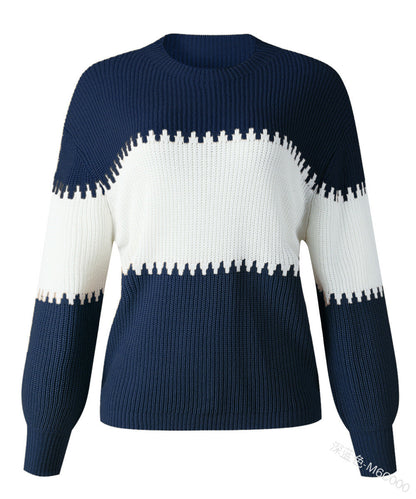 Variant image for Dam Sweatshirt Långärmad Rundhals Akryl Trendig Tjocktröja-41