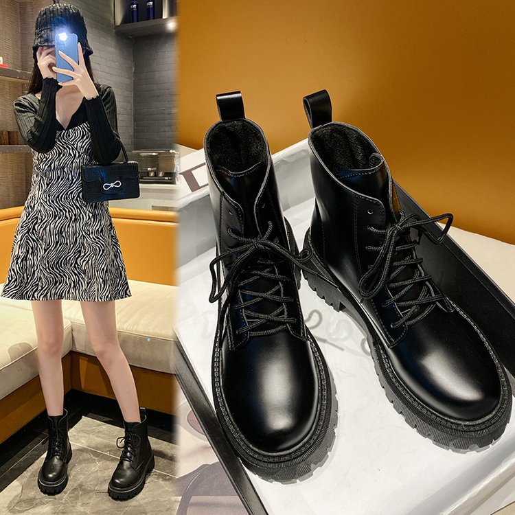 Dam Stövlar med Snörning och Trendig Profilsula i Svart Syntetiskt Läder – Medelhög Skafthöjd, Bekväm och Hållbar 2