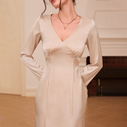 Variant image for Dam A-Line Kjol Lång Slim Fit Högkvalitativt Tyg-3