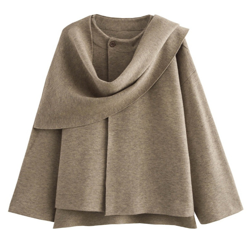 Damjacka Wrap Modern Design Mjuk Material för Dam 4
