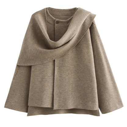 Damjacka Wrap Modern Design Mjuk Material för Dam 4