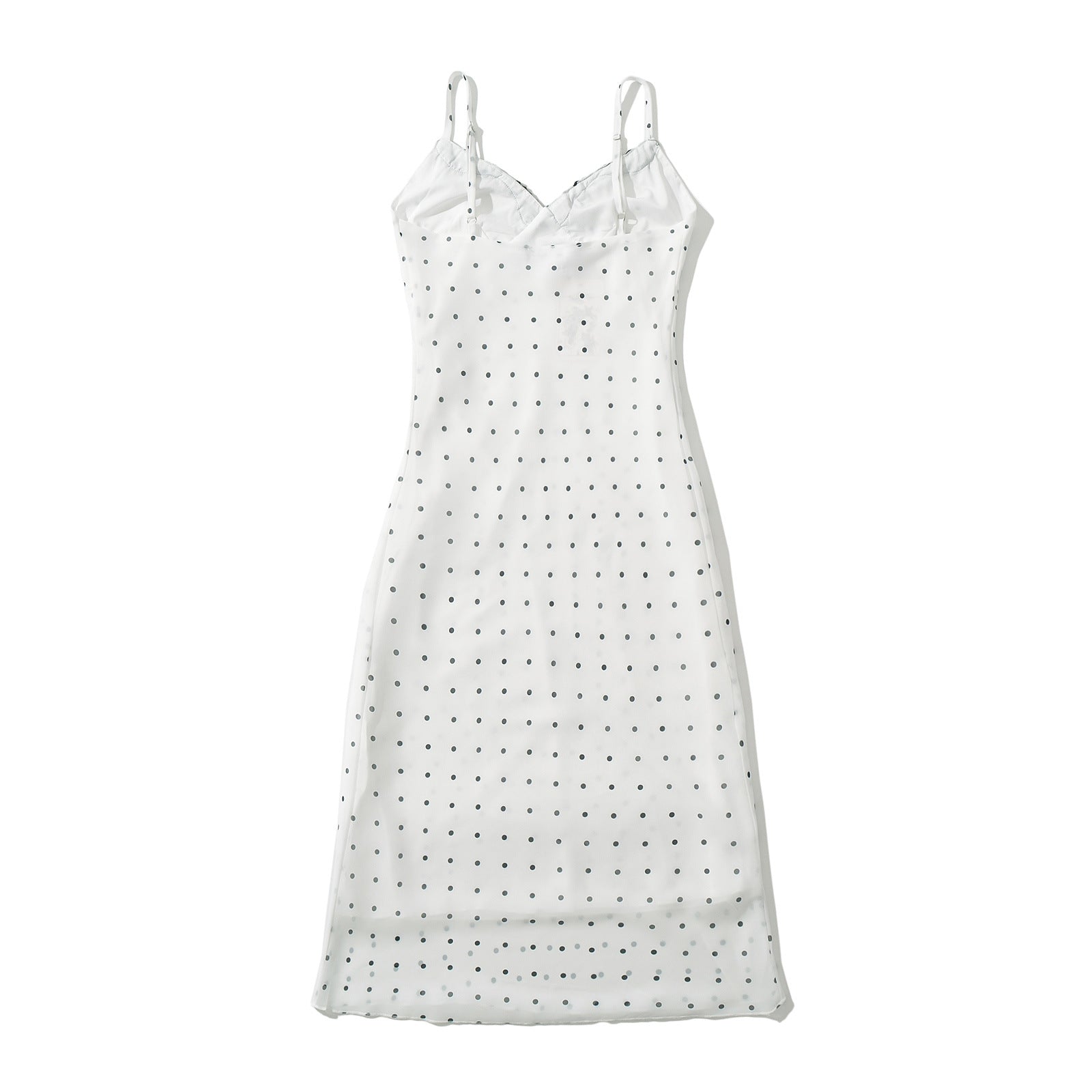 Kvinnors Spaghettiklänning Rüsch Detalj Andningsbart Material 4