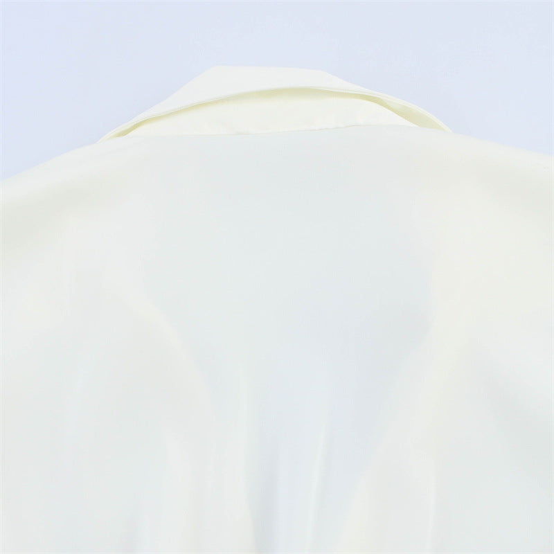 Kvinnors A-Line Klänning Satinliknande Tyg-5