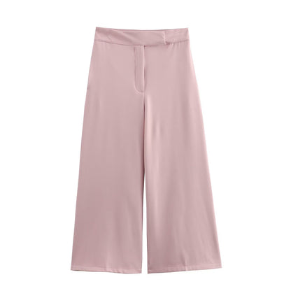 Matchande Set Dam Monokrom Byxor med Tank Top 100% Bomull 12