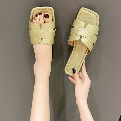 Dam Sandaler Tvärdesign Glänsande Syntetiskt Material 7