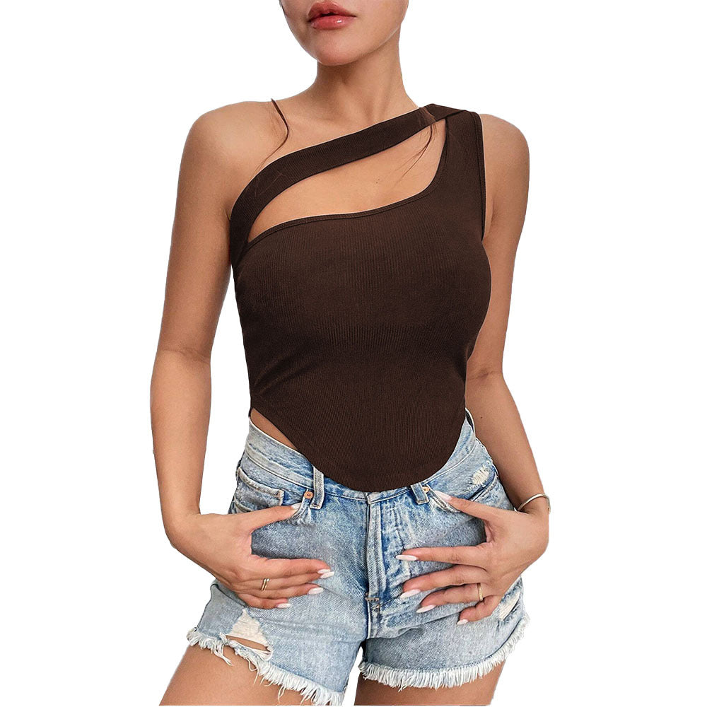 Asymmetrisk Blus för Dam i Slim Fit – Lätt Polyester, Modern Design för Vardags- och Festbruk 6