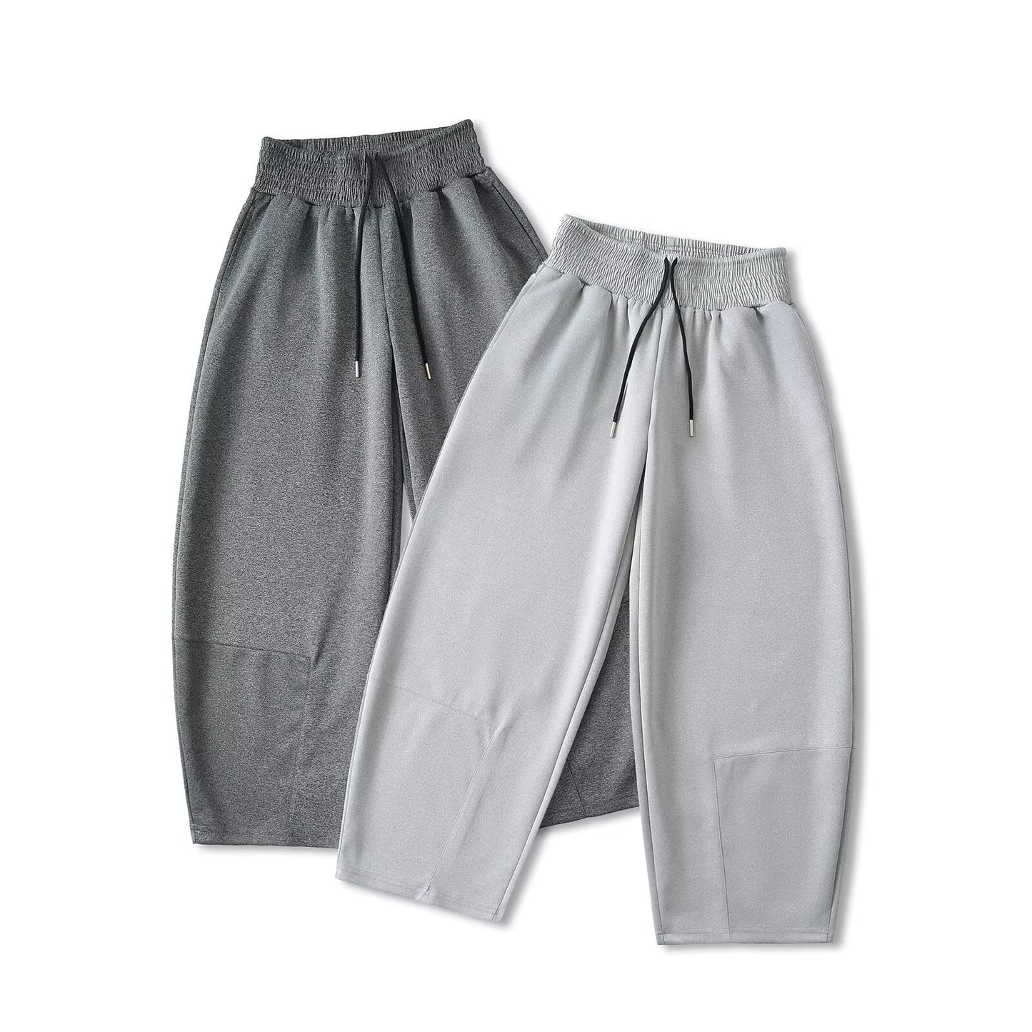 Breda Fritidsbyxor Dam med Elastisk Midja i Lätt Material - Bekväm Passform för Avkopplande Dagar 2