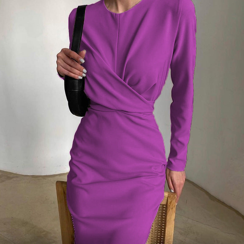 Variant image for Kvinnors Bodycon Klänning Hög Midja Polyester A-linjeformad-25