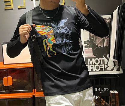 Variant image for Dam Långärmad Topp Dubbelsidig Bomull med Djurmotiv-1