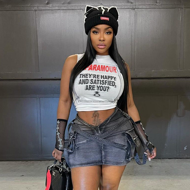 Herr T-shirt Slim Fit Ärmlös Polyester Spandex-3