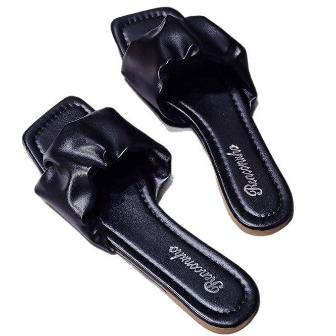 Dam Sandaler Rüsch-detaljer Bekväm Fotbädd 6