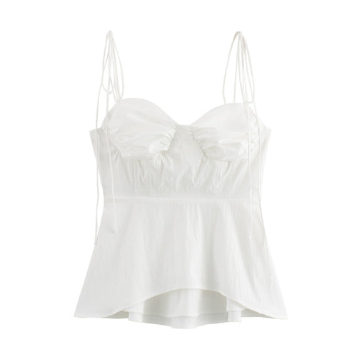 Dam Ärmlös Topp Polyester Modern Festtoppar-1