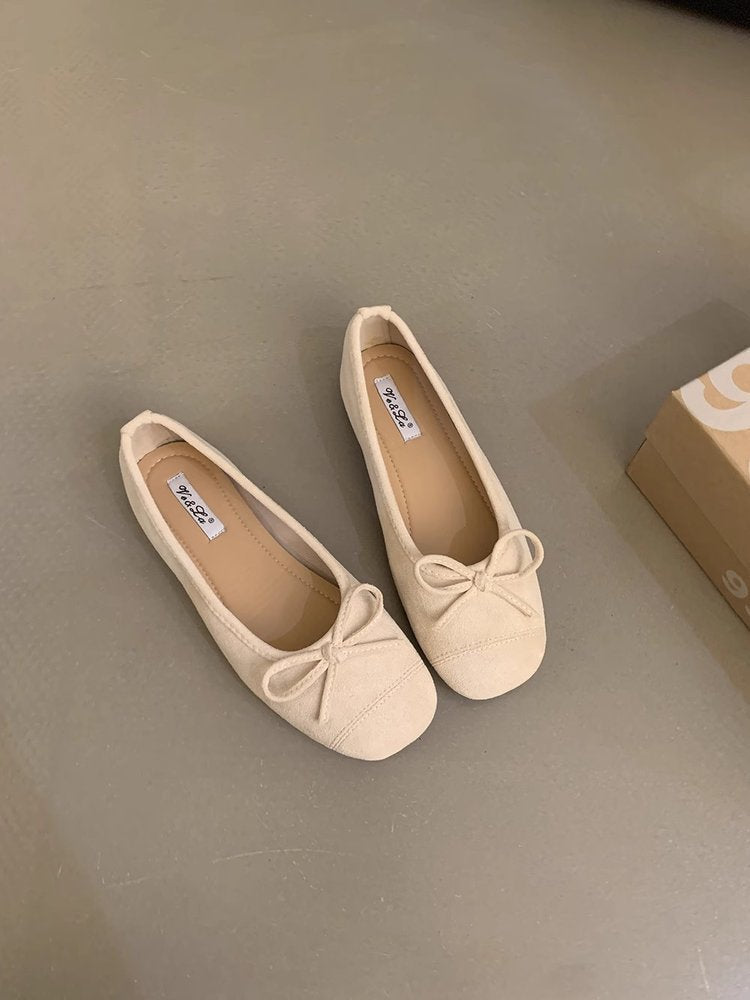 Kvinnors Ballerinaskor Ergonomisk Syntetmaterial med Slingdetaljer 1
