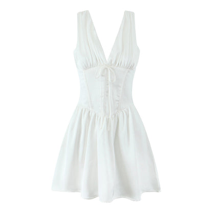 Variant image for Flickor Prinsessklänning Enkel Färg Polyester-1