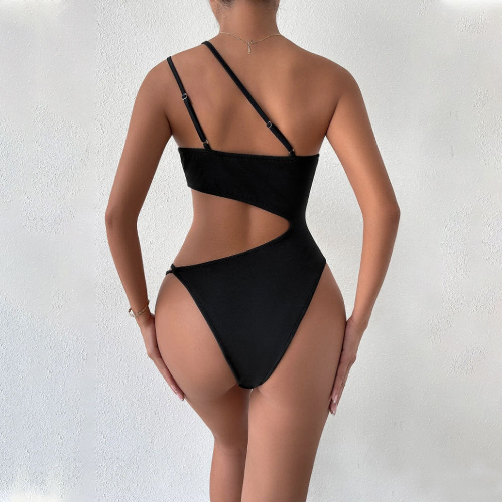 Dam Jumpsuit Hög Midja Ärmlös i Svart – Elastisk och Bekväm för Sommarfester och Utekvällar 3