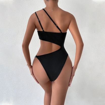 Dam Jumpsuit Hög Midja Ärmlös i Svart – Elastisk och Bekväm för Sommarfester och Utekvällar 3