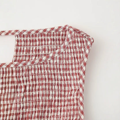 Damklänning A-linjeformad Ärmlös Polyester Midi-4