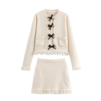 Kvinnor Cardigan Fransar Mjukt Stickmaterial 5