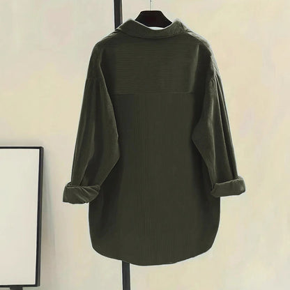 Plus Size Cardigan Shirt Casual Kord-2