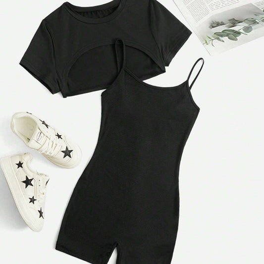 Kvinnor Korta Byxor Bodycon Minimalistisk Polyester Slim Fit-1