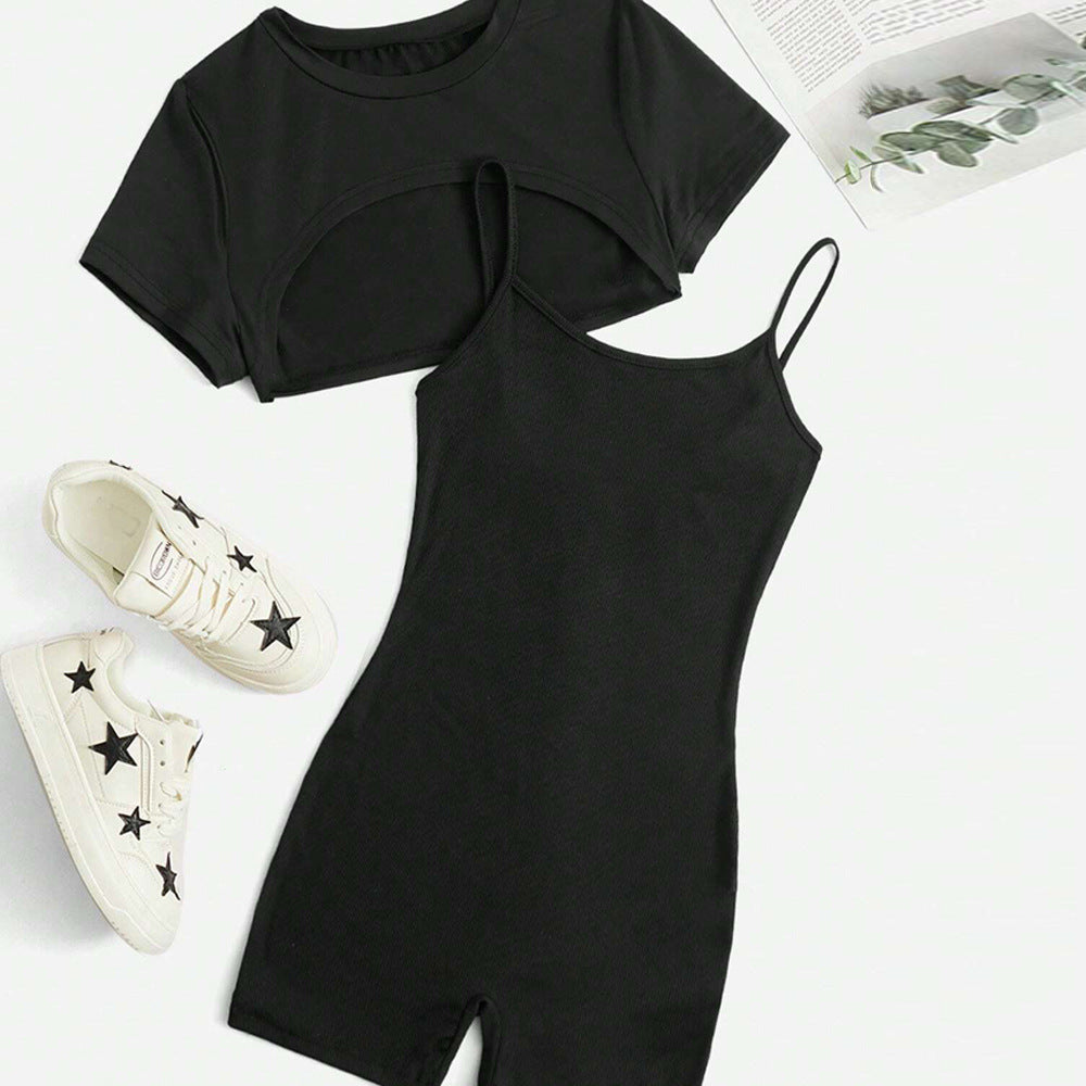 Variant image for Kvinnor Korta Byxor Bodycon Minimalistisk Polyester Slim Fit-1