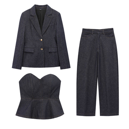 Axelfria Byxor Dam i Satin – Elegant Street Style, Långa Byxor för Fritid och Fest 2