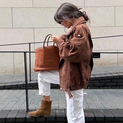Kvinnors Velorjacka Asymmetrisk Design med Midjebälte 3