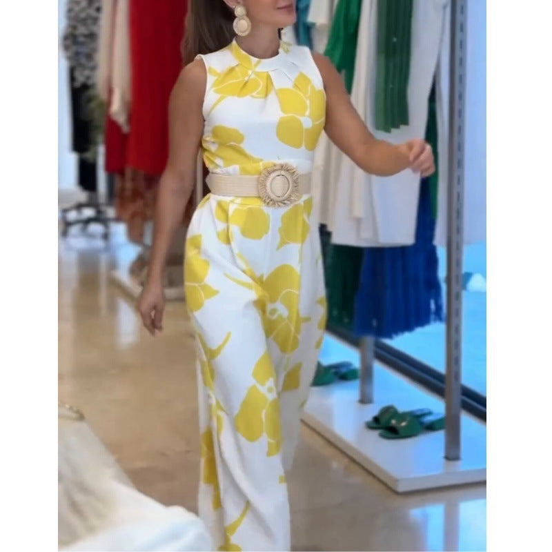 Dam Jumpsuit Ärmlös Bred Ben Spandex-2