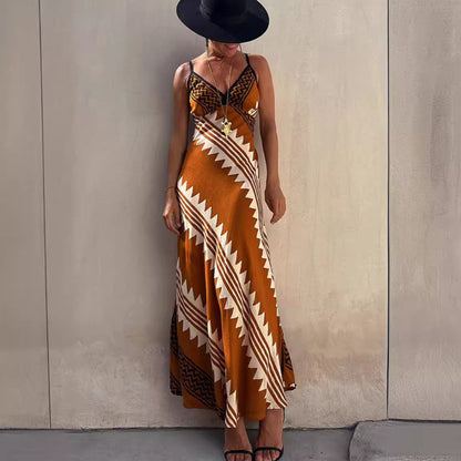 Variant image for Maxiklänning Dam Blommönster Spagettiträningar Polyester Mermaid Silhuett-1