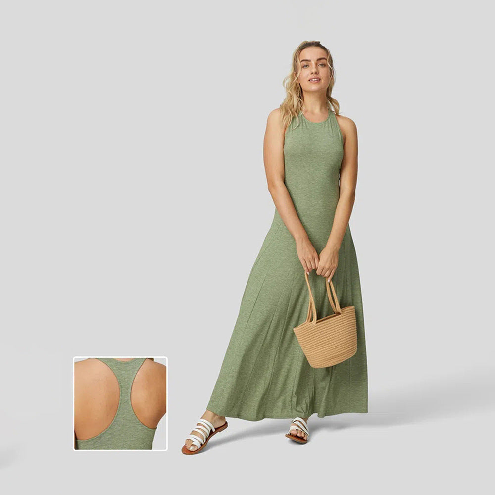 Damklänning A-Linje Slim Design Polyester-2