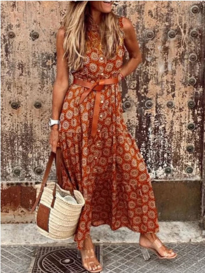 Variant image for Kvinna A-Line Klänning Prickigt Polyester-7