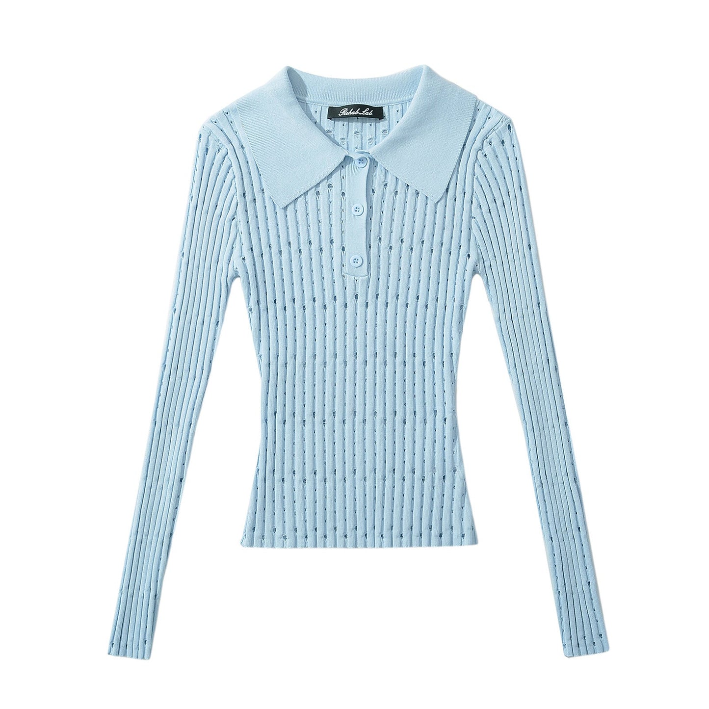 Variant image for Dam Slim Top Långärmad Monokrom Polyester-2