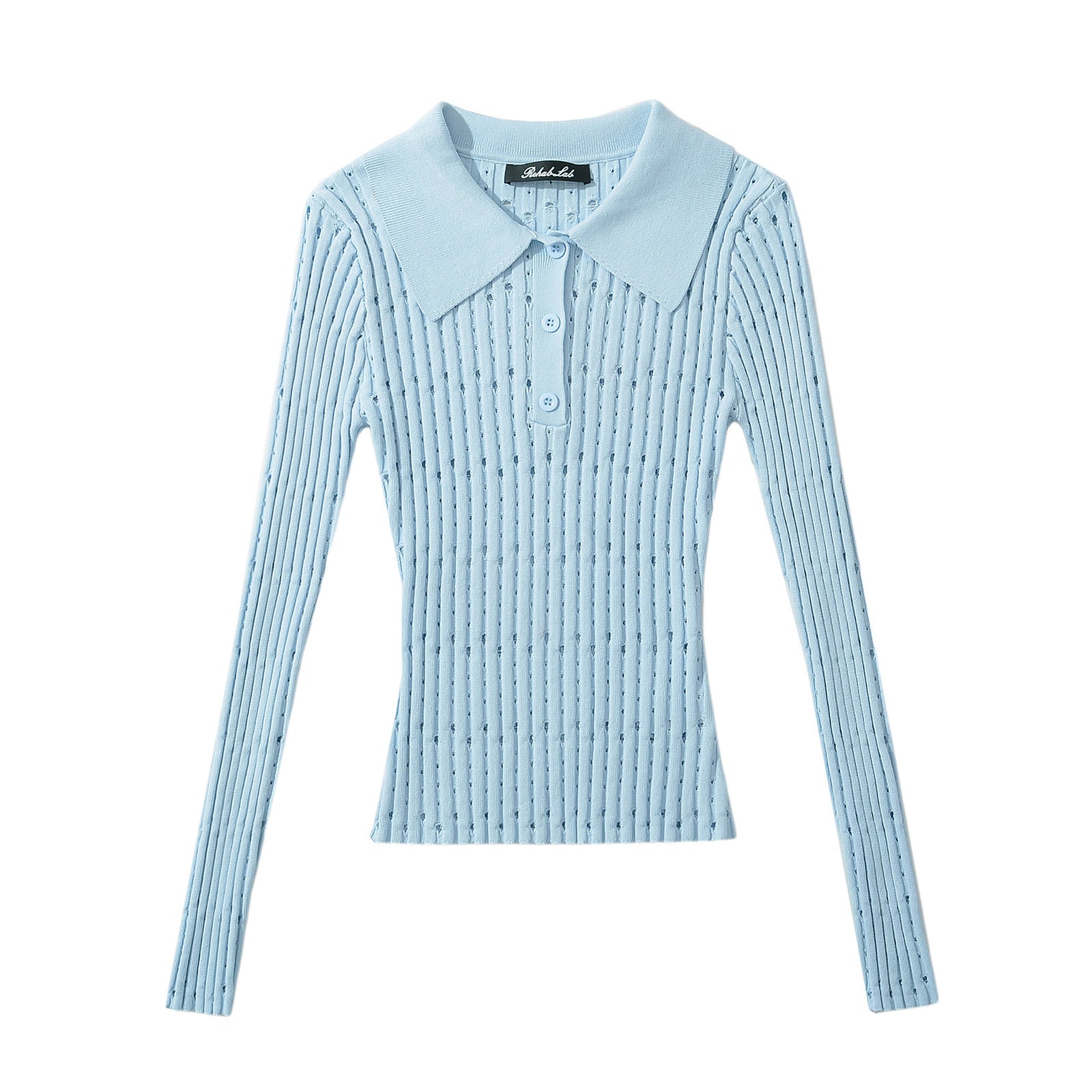 Variant image for Dam Slim Top Långärmad Monokrom Polyester-2