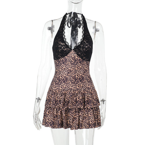 Kvinnors Babydollklänning Med Spetsdetaljer Mjukt Tyg-1