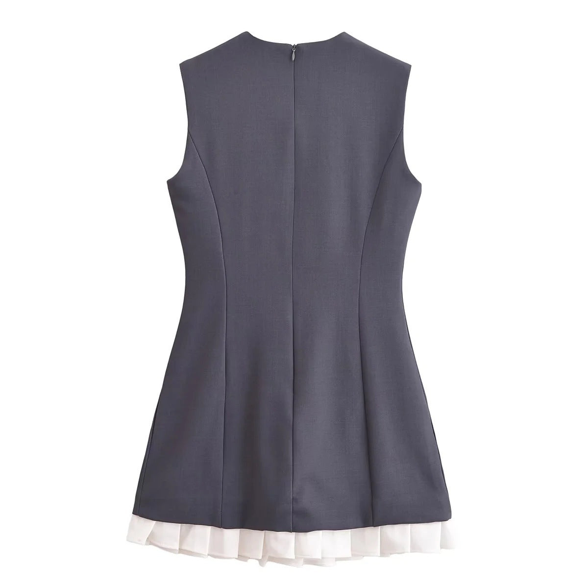 Kvinnors Aftonklänning med Statikrag och Ruffle Hem i Högkvalitativt Tyg-2