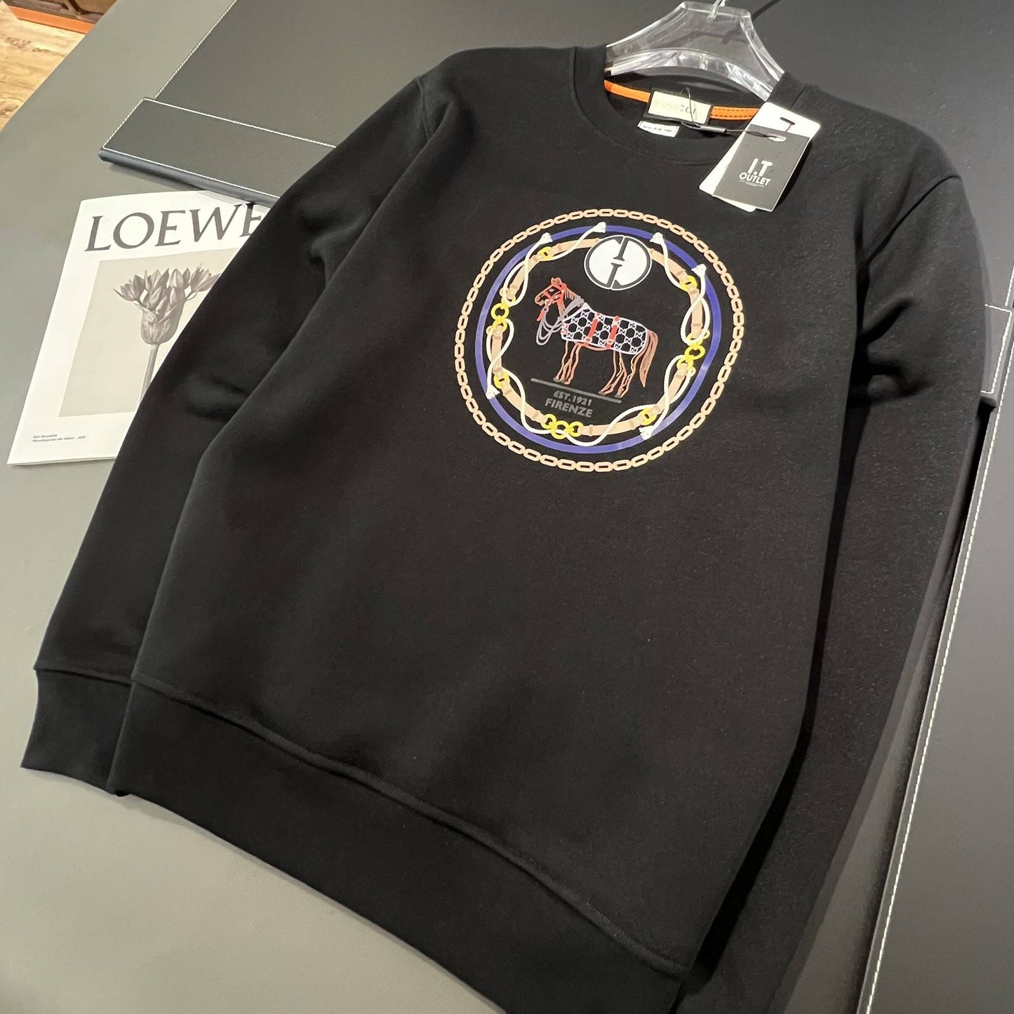 Herr Tröja Rund Halsringning 100% Bomull Normal Passform-3