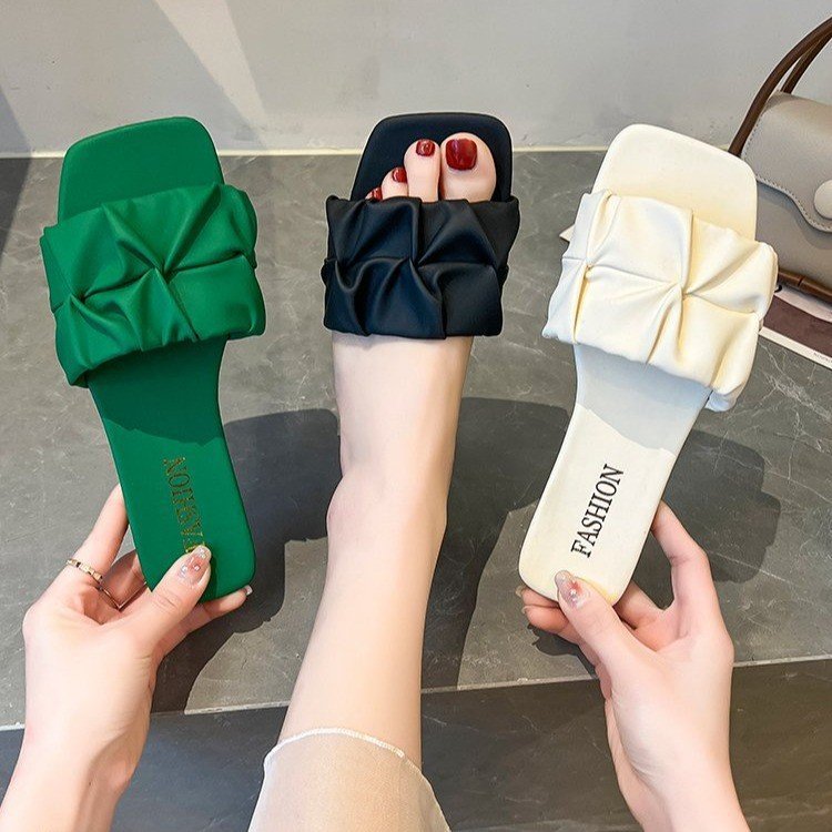 Dam Sandaler Med Dekorativ Vikdesign Ergonomisk Sula 2