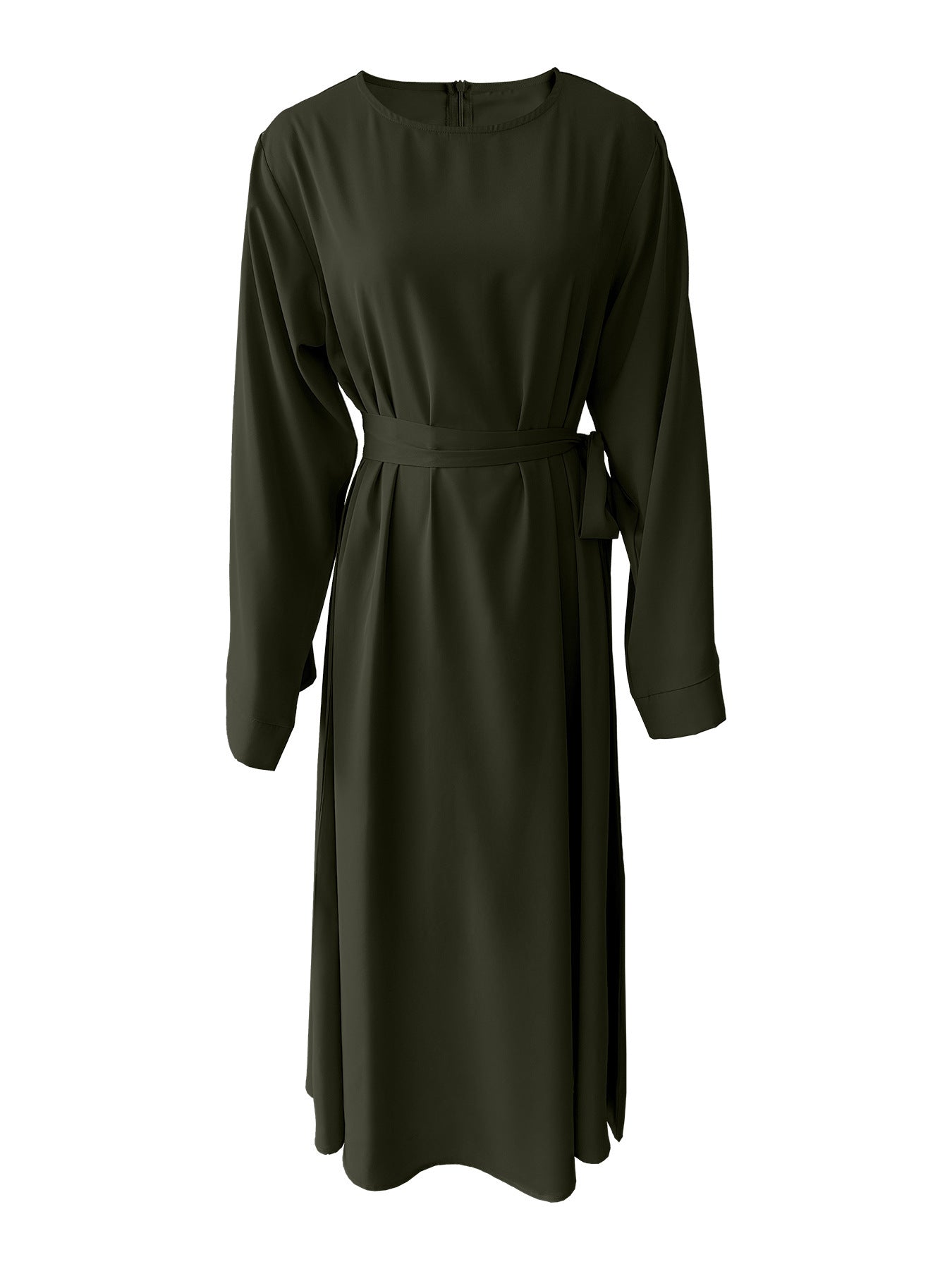 Variant image for Maxikjol Dam med Snörningar i Polyester, Lång Kjol för Plus Size-21