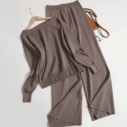 Variant image for Dam Byxset Slim Fit Akryl Koreansk Stil-7