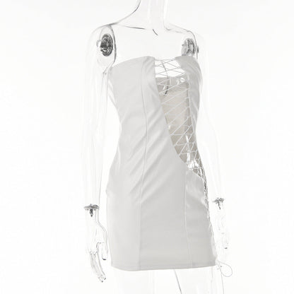 Damklänning Bodycon Medelhög Midja Kort Kjol Stretch Polyester-6