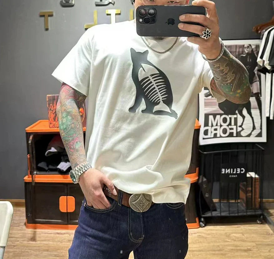 Variant image for Dam T-shirt Djurmotiv Standardpassform Andningsbar Bomull-1