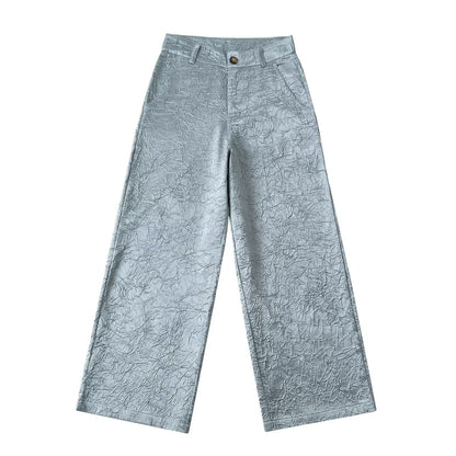 Dam Bredbyxor Strukturdesign Mjuk Andningsbar 4