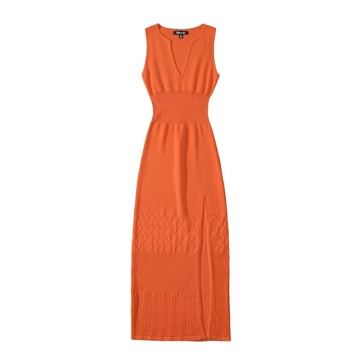 Variant image for Kvinna Lång Klänning Ärmlös Viskos V-Ringning Elegant-5