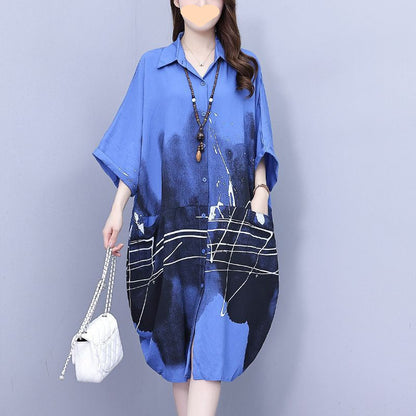 Dam Klänning Tunika Modern Design Polyester-4