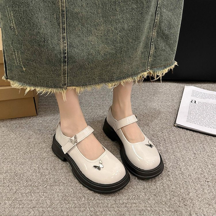 Dam Mary Jane Skor med Halkfri Sula och Justerbara Remmar – Elegant och Bekväm Skor för Vardags och Fest 8