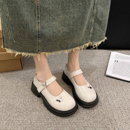 Dam Mary Jane Skor med Halkfri Sula och Justerbara Remmar – Elegant och Bekväm Skor för Vardags och Fest 8