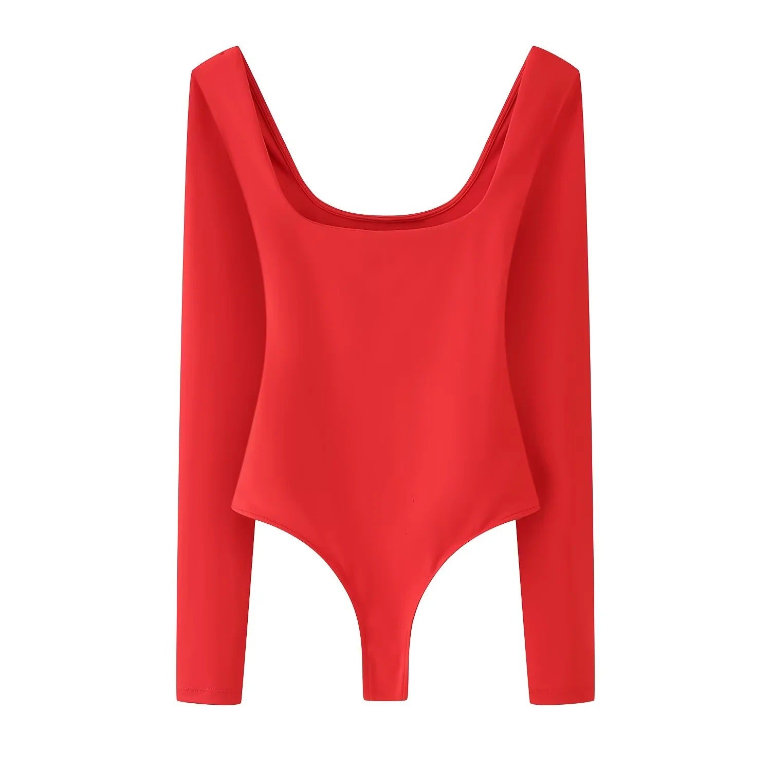 Variant image for Dam Bodysuit Långärmad Djup Halsringning Elastisk-3