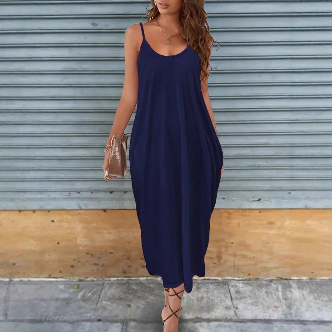 Variant image for Kvinnors A-Linjeformad Klänning Utan Ärmar Milk Silk-9